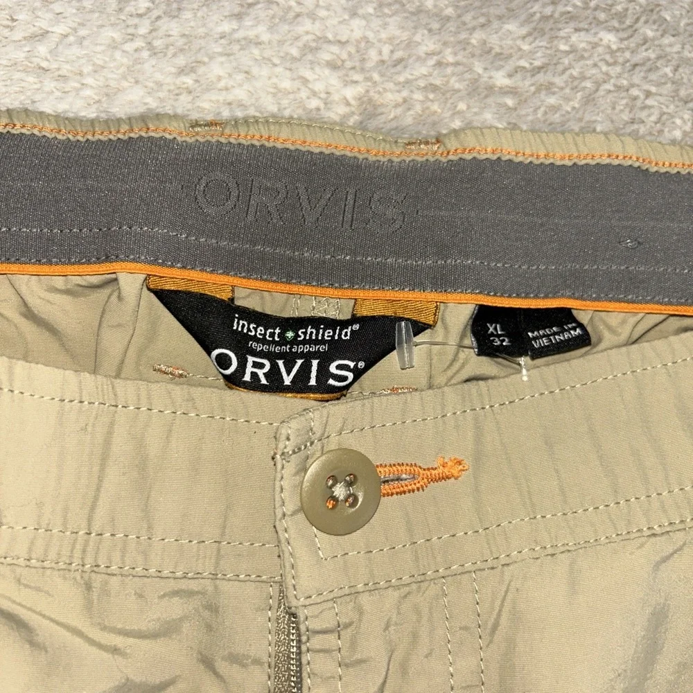 Orvis Tech Pants Buzz Off Insect Shield Fishing Hiking Outdoors Sz XL X 32